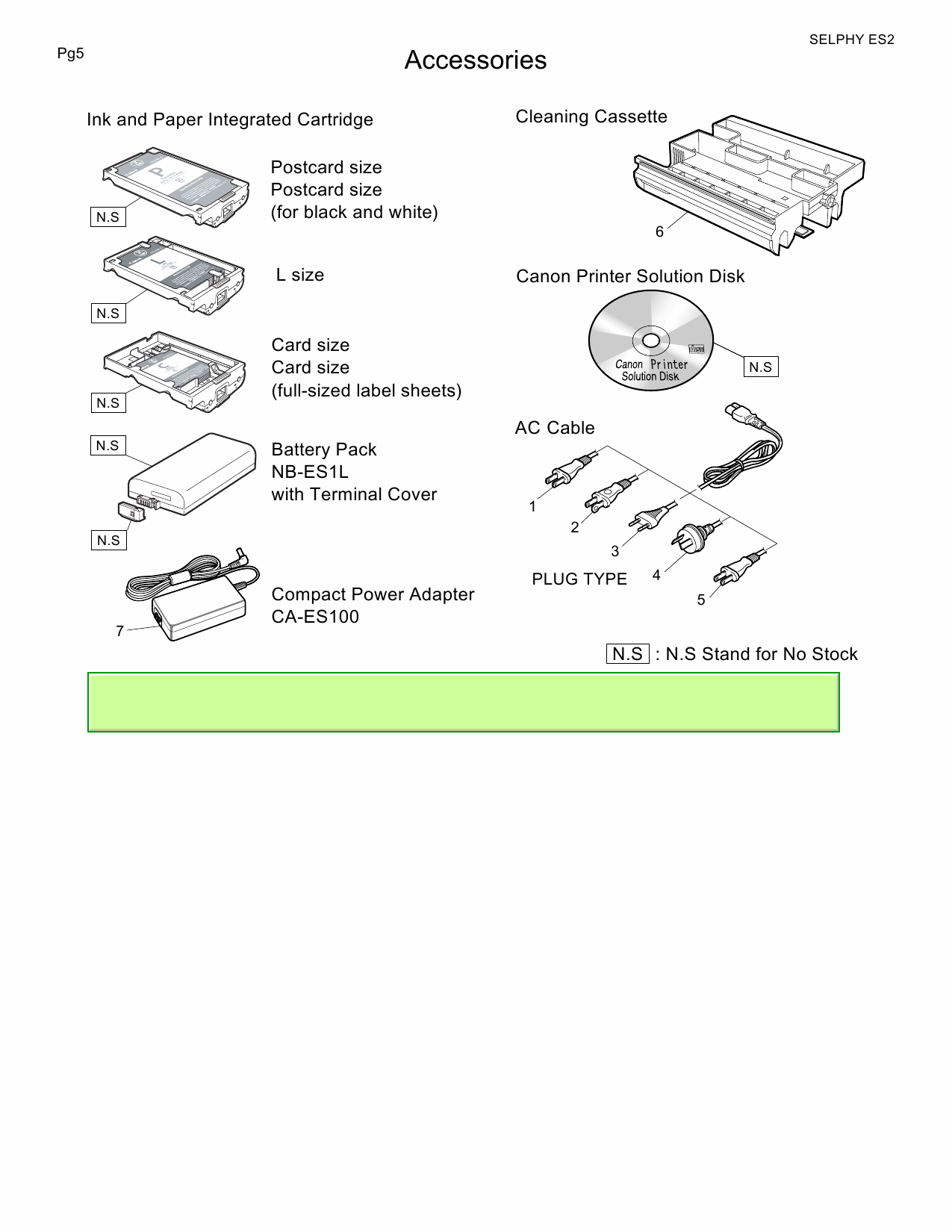 Canon SELPHY ES2 Parts Catalog Manual-5